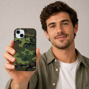 Militärgrün-Tarnung iPhone 15 Plus Case-Mate iPhone Hülle