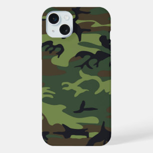 Militärgrün-Tarnung iPhone 15 Plus Hülle