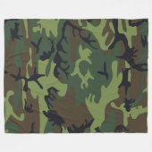 Militärgrünes Tarnmuster-Fleece-Decke Fleecedecke (Vorderseite (Horizontal))