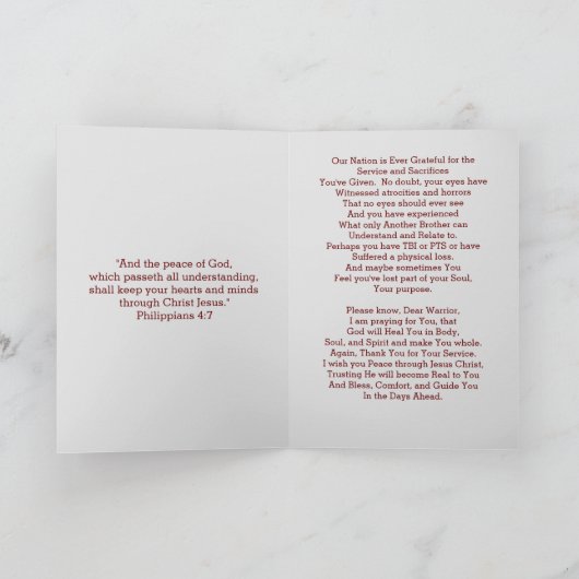 Militärgüterkarte Karte (Innenseite)