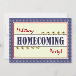 MilitärHomecoming hat Party Einladung in der