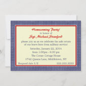 MilitärHomecoming hat Party Einladung in der (Rückseite)