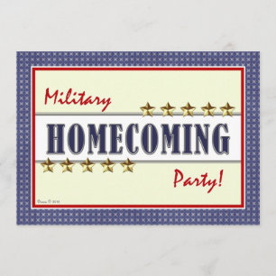 MilitärHomecoming hat Party Einladung in der