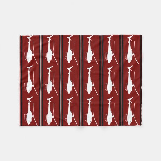 Militärhubschrauber Fleecedecke (Vorderseite (Horizontal))