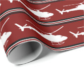 Militärhubschrauber Geschenkpapier (Rolleneckpunkt)