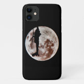 Militärhubschrauber mit nächtlichem Vollmond Case-Mate iPhone Hülle (Rückseite)