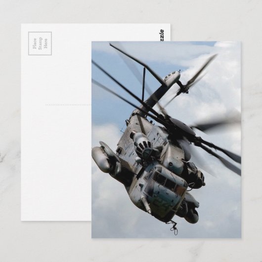 Militärhubschrauber Postkarte (Vorne/Hinten)