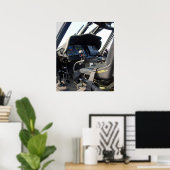 Militärhubschraubercockpit Poster (Heimbüro)