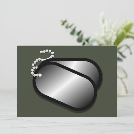 Militärhundemarken (Stehend Vorderseite)