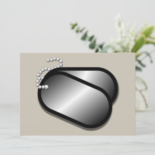 Militärhundemarken (Stehend Vorderseite)