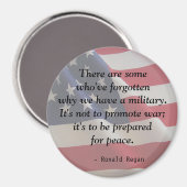 MILITÄRIN - Warum ein Militär haben... Magnet (Vorderseite/Rückseite)