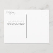 Militärische Abfahrt Party Patriotische amerikanis Einladungspostkarte (Rückseite)