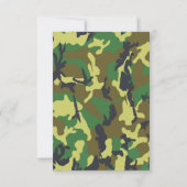 Militärische Ablösung von Party-UAWG RSVP Karte (Rückseite)