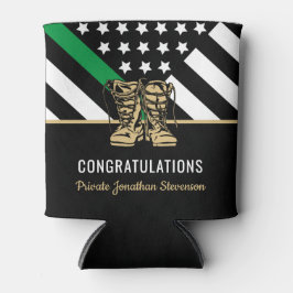 Militärische Abschluss-Flaggenarmee dünner grüner Dosenkühler