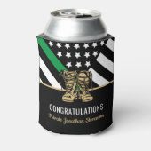 Militärische Abschluss-Flaggenarmee dünner grüner Dosenkühler (Kanne Rückseite)