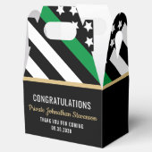 Militärische Abschluss-Flaggenarmee dünner grüner  Geschenkschachtel (Geöffnet)