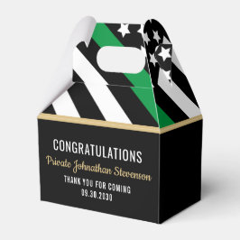 Militärische Abschluss-Flaggenarmee dünner grüner Geschenkschachtel