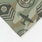 Militärische Abzeichen Fleecedecke (Ecke)