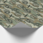 Militärische Abzeichen Geschenkpapier (Ecke)