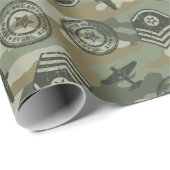 Militärische Abzeichen Geschenkpapier (Rolleneckpunkt)