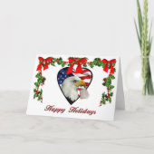 Militärische amerikanische Weihnachtskarte Feiertagskarte (Vorderseite)