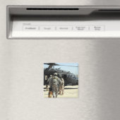 Militärische Arbeitshundler an Bord eines Hubschra Magnet (In Situ (Geschirrspüler))