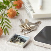 Militärische Arbeitshundler an Bord eines Hubschra Schlüsselanhänger (Seite)