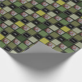 Militärische Armee Grün - Foto des Individuellen N Geschenkpapier (Ecke)