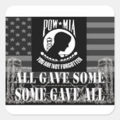 Militärische Aufkleber "POW-MIA" (Vorderseite)