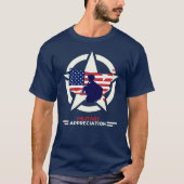 Militärische Aufwertung der USA T-Shirt (Vorderseite)
