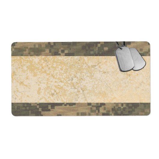 Militärische Auseinandersetzung mit Hundeschildern (Vorne)