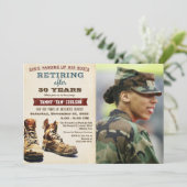 Militärische Bautätigkeit von Frauen Einladung (Stehend Vorderseite)