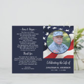 Militärische Beerdigung - Amerikanische Flagge - V (Stehend Vorderseite)