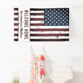Militärische Begrüßung Zuhause Patriotic American Banner (Insitu)