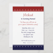 Militärische Begrüßung Zuhause Personalisierter Na Einladung (Rückseite)