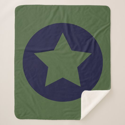 Militärische Boy Bedding Sherpadecke (Vorderseite)