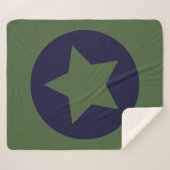 Militärische Boy Bedding Sherpadecke (Vorderseite (Horizontal))