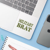 MILITÄRISCHE BRAT AUFKLEBER (Laptop mit iPhone)