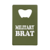MILITÄRISCHE BRAT GELDBEUTEL FLASCHENÖFFNER (Vorderseite)