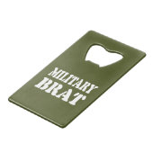 MILITÄRISCHE BRAT GELDBEUTEL FLASCHENÖFFNER (Rückseite Schrägansicht)