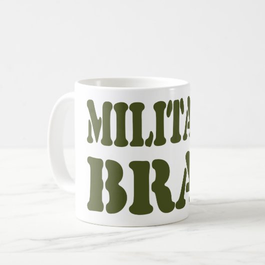 MILITÄRISCHE BRAT KAFFEETASSE (Vorderseite Links)