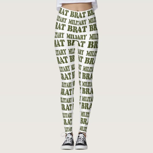 MILITÄRISCHE BRAT LEGGINGS (Vorderseite)