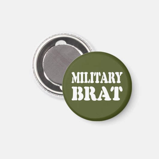 MILITÄRISCHE BRAT MAGNET (Vorderseite/Rückseite)