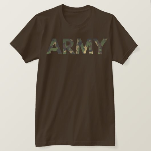 Militärische Camouflage der Armee T-Shirt (Design vorne)