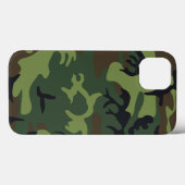 Militärische Camouflage des grünen Waldes Case-Mate iPhone Hülle (Rückseite (Horizontal))