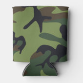 Militärische Camouflage des grünen Waldes Dosenkühler (Vorderseite)