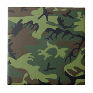 Militärische Camouflage des grünen Waldes Fliese
