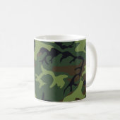 Militärische Camouflage des grünen Waldes Kaffeetasse (VorderseiteRechts)