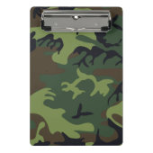 Militärische Camouflage des grünen Waldes Mini Klemmbrett (Vorderseite)