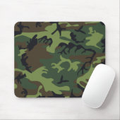 Militärische Camouflage des grünen Waldes Mousepad (Mit Mouse)